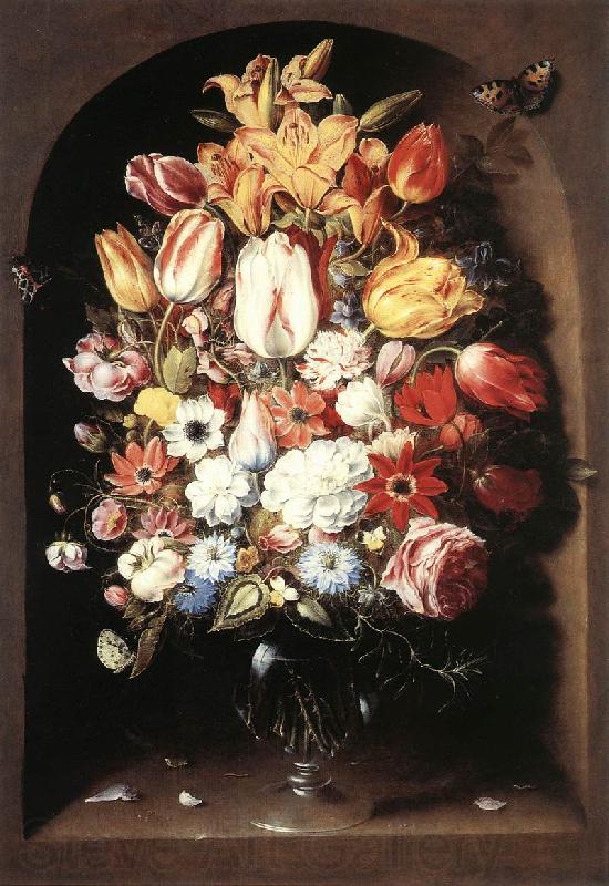 BEERT, Osias Bouquet in a Niche Germany oil painting art